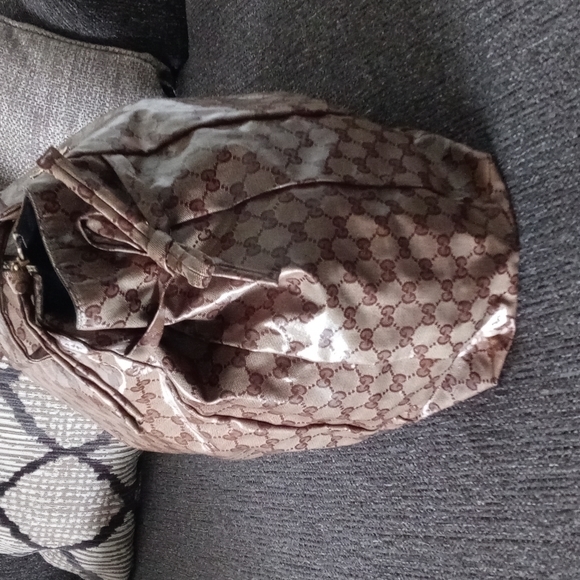 🏺Gucci🏺 - "Hysteria" GG Crystal Coated Crest Boho Tote - Picture 7 of 16